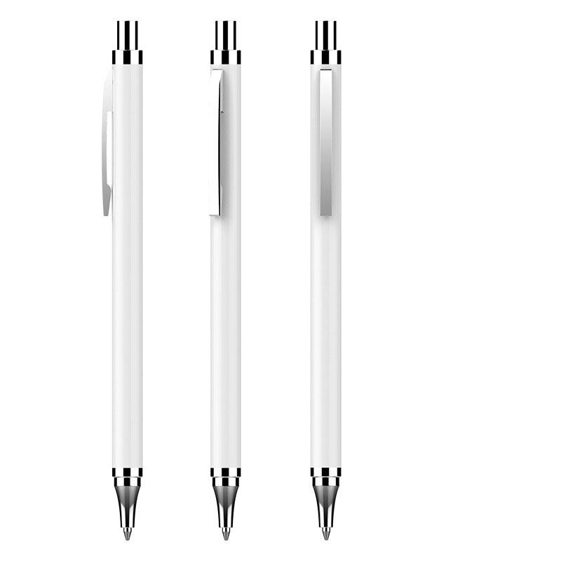Custom Stainless Steel Ballpoint Pen Black Ink 4