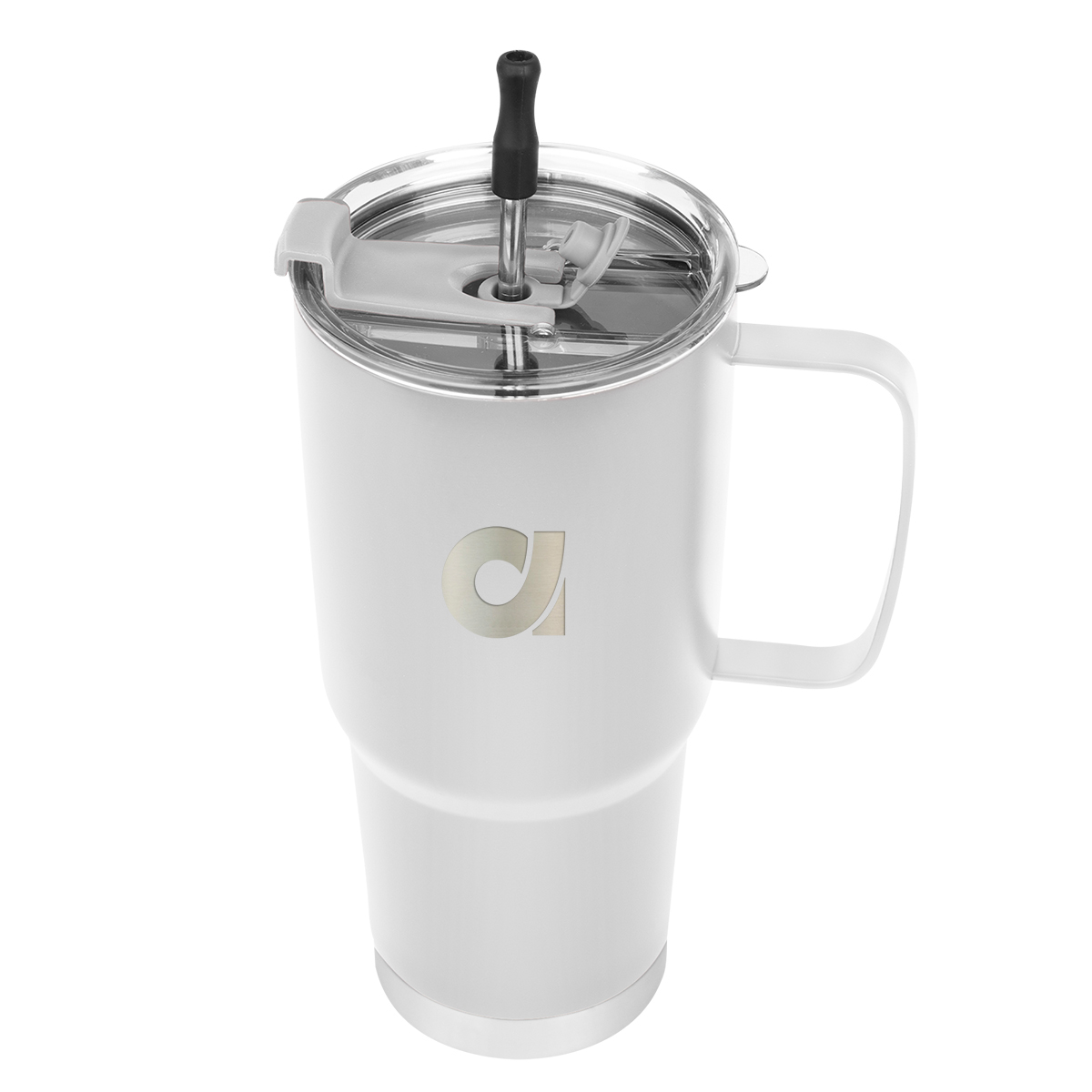 30 Oz. Lisbon Stainless Steel Tumbler With Straw 5