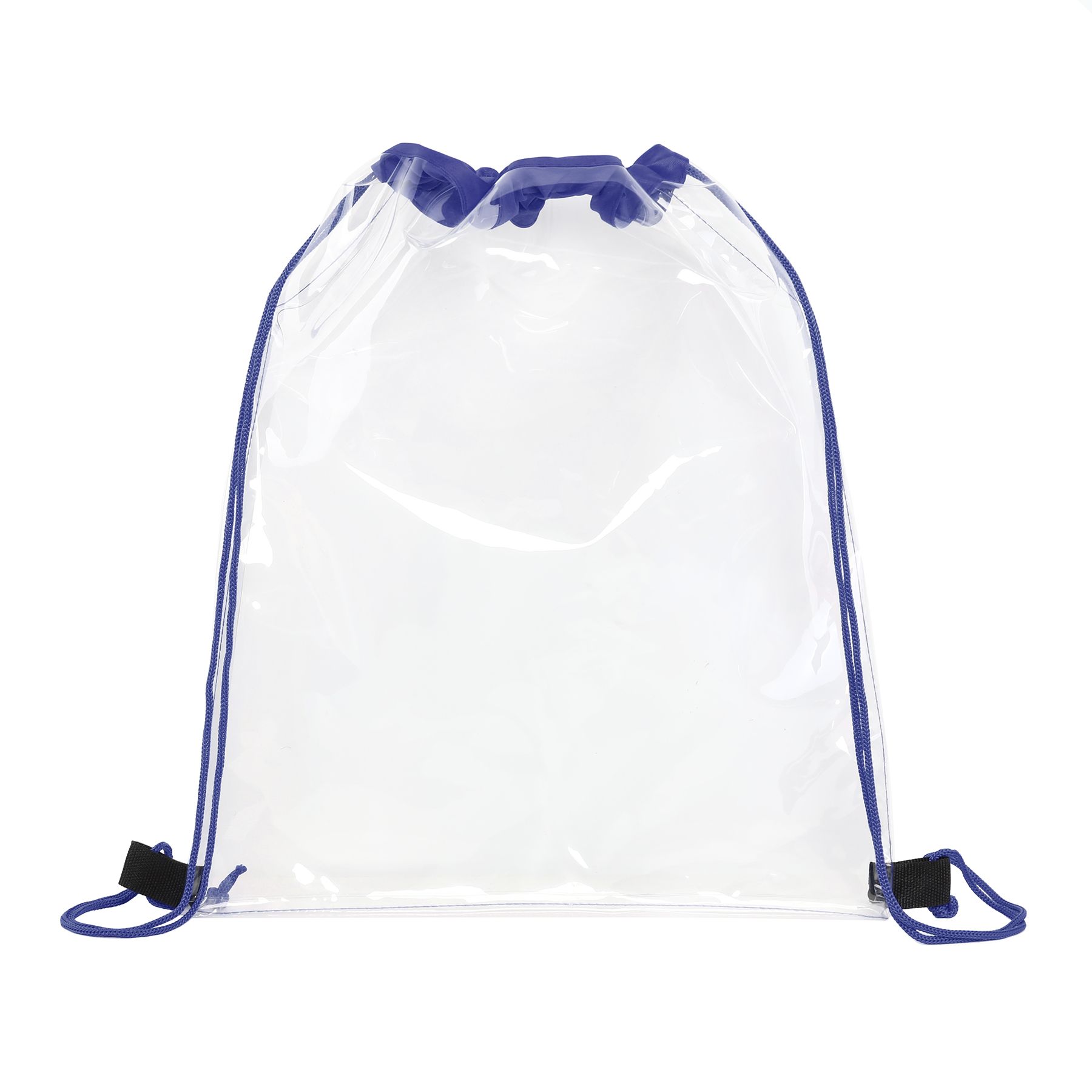 Large Clear Water-Resistant Stadium Drawstring Backpack 8