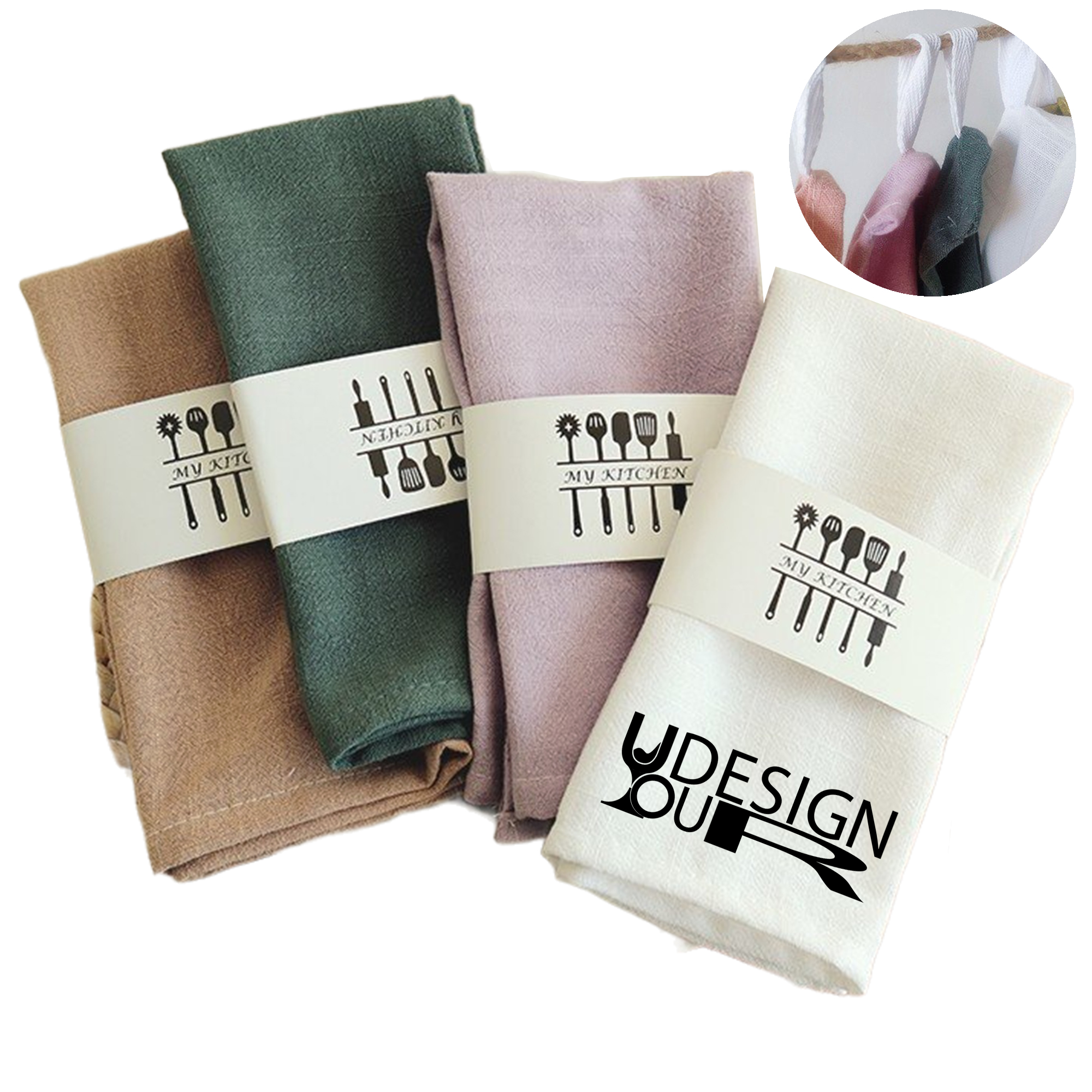 Reusable Cotton Linen Napkins for Kitchen & Events 2