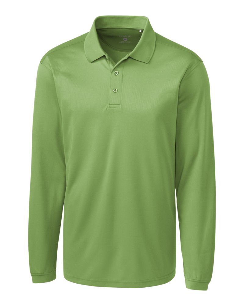 Clique Ice Pique Tech Mens Long Sleeve Polo 14