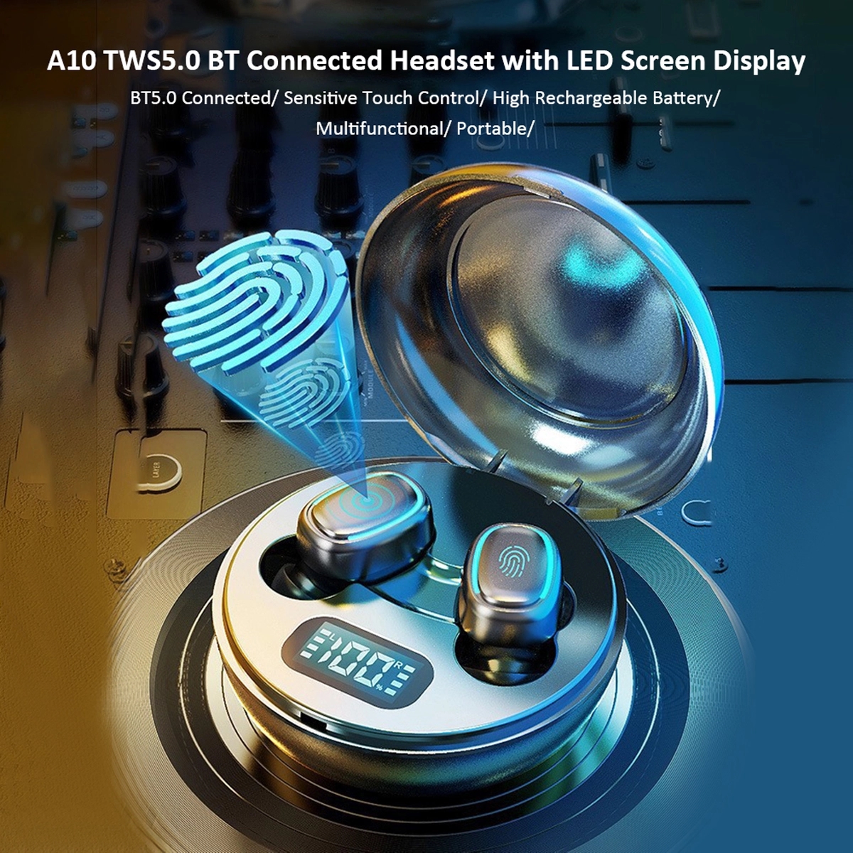 Wireless Earbuds Bluetooth Headphones With Charging Case 2