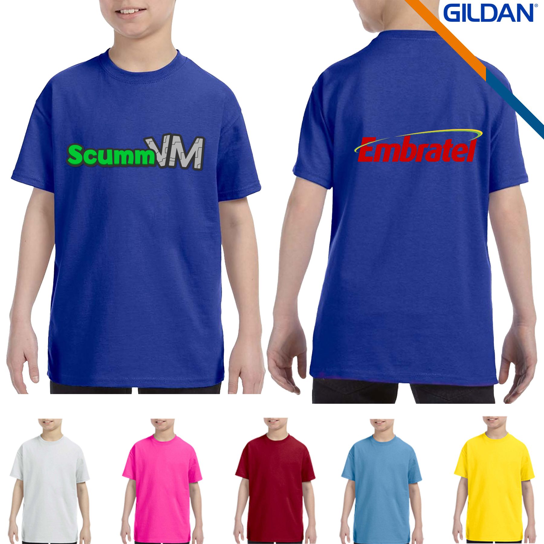 Gildan® 5.3 oz Heavy Cotton Youth T-Shirts 2