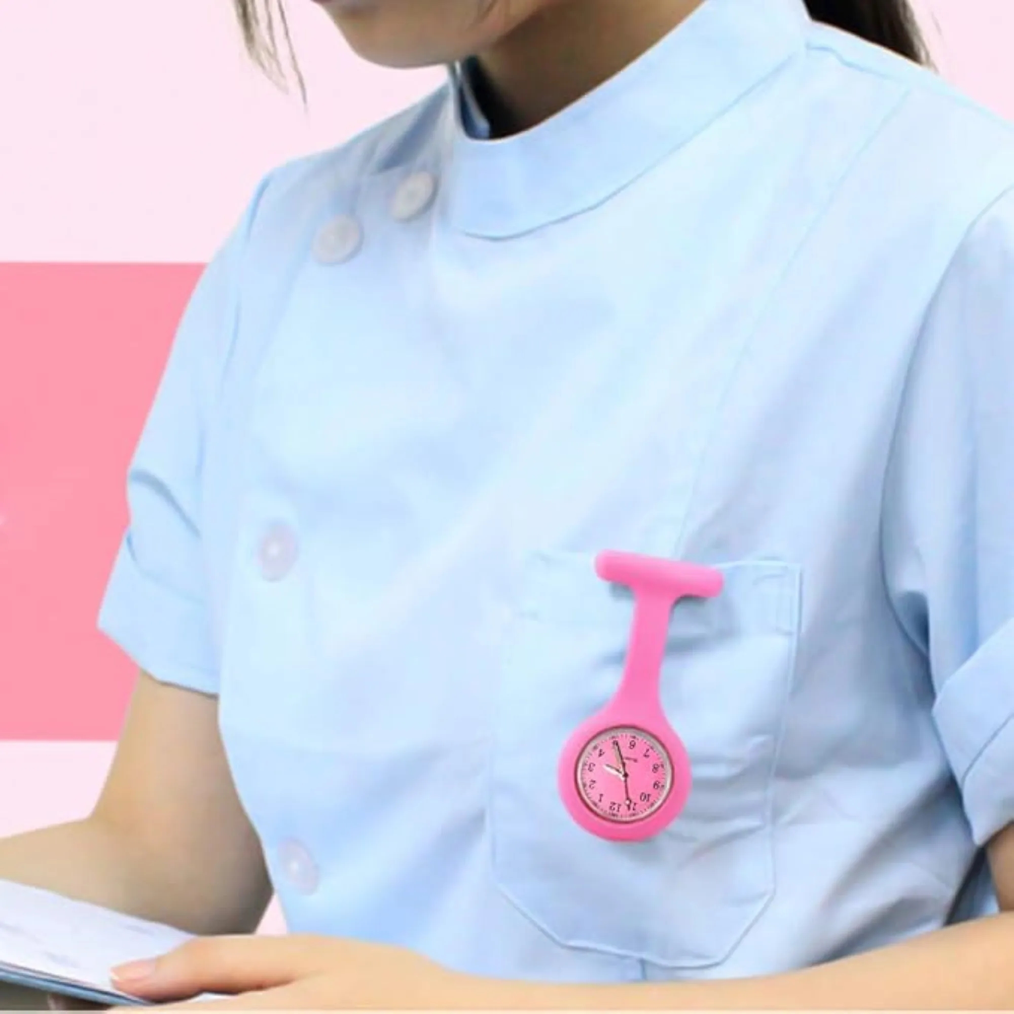 Silicone Nurse Pin Pocket Watch 2