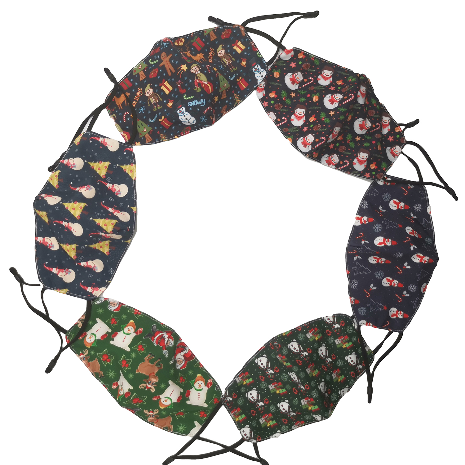 Christmas Face Mask With Adjustable Ear Loops 3
