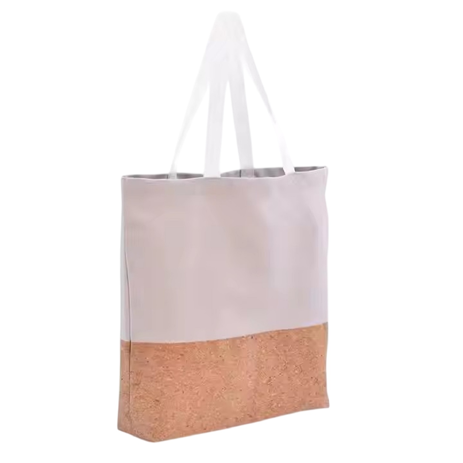 Canvas Cork Bottom Tote Bag, custom tote bag with logo imprint 2