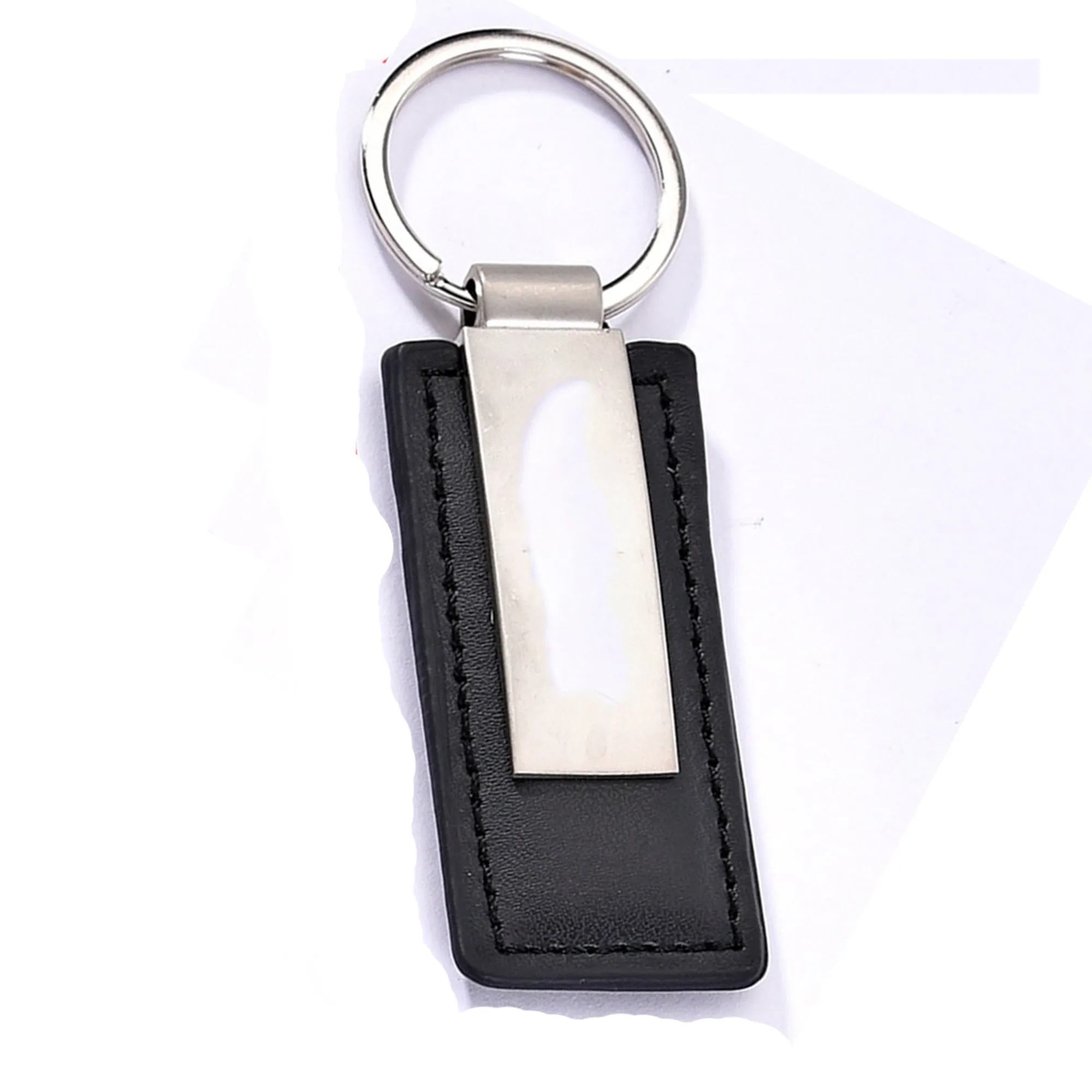 PU Leather Laser Keychain 3