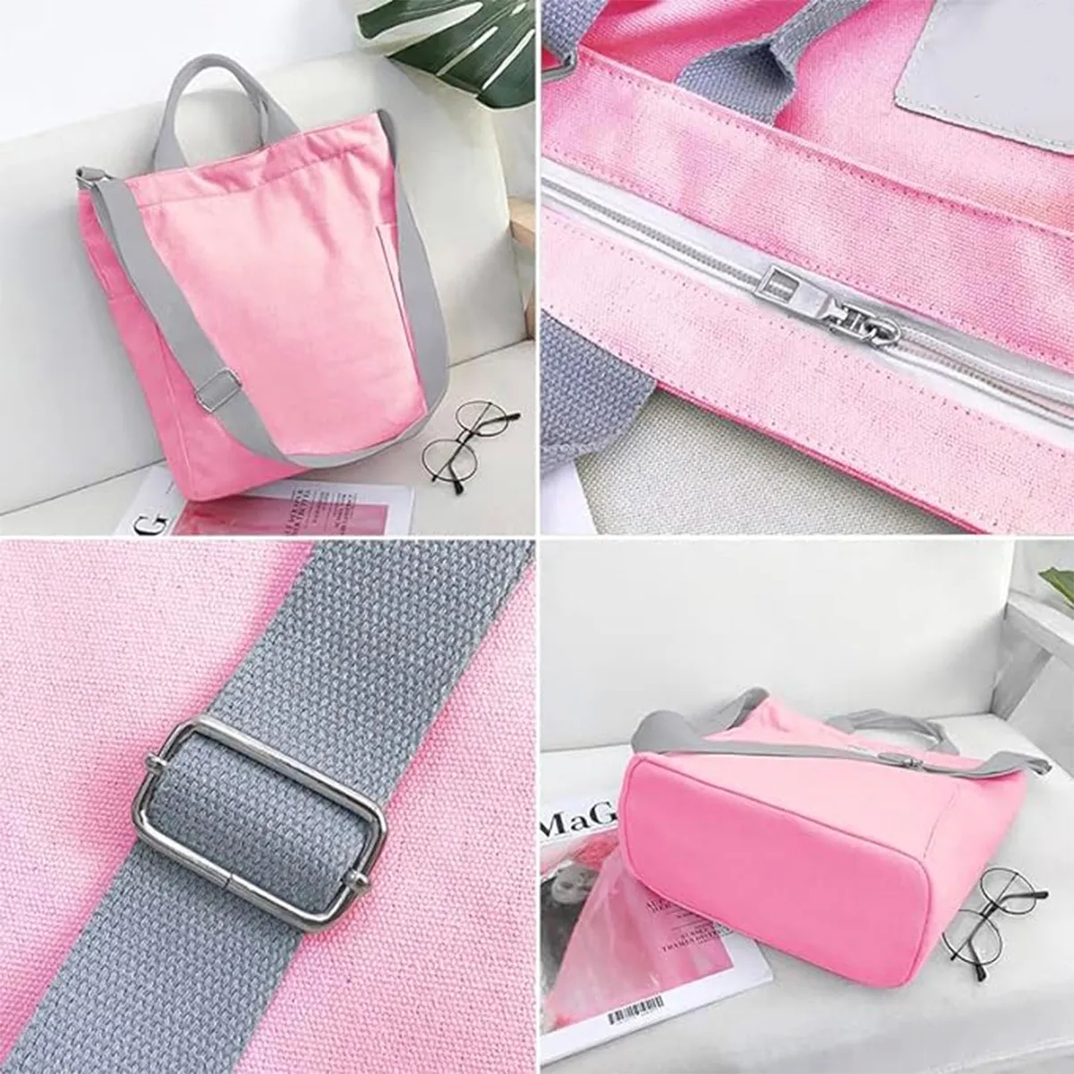 Shoulder Canvas Backpack Large Crossbody Bag 5