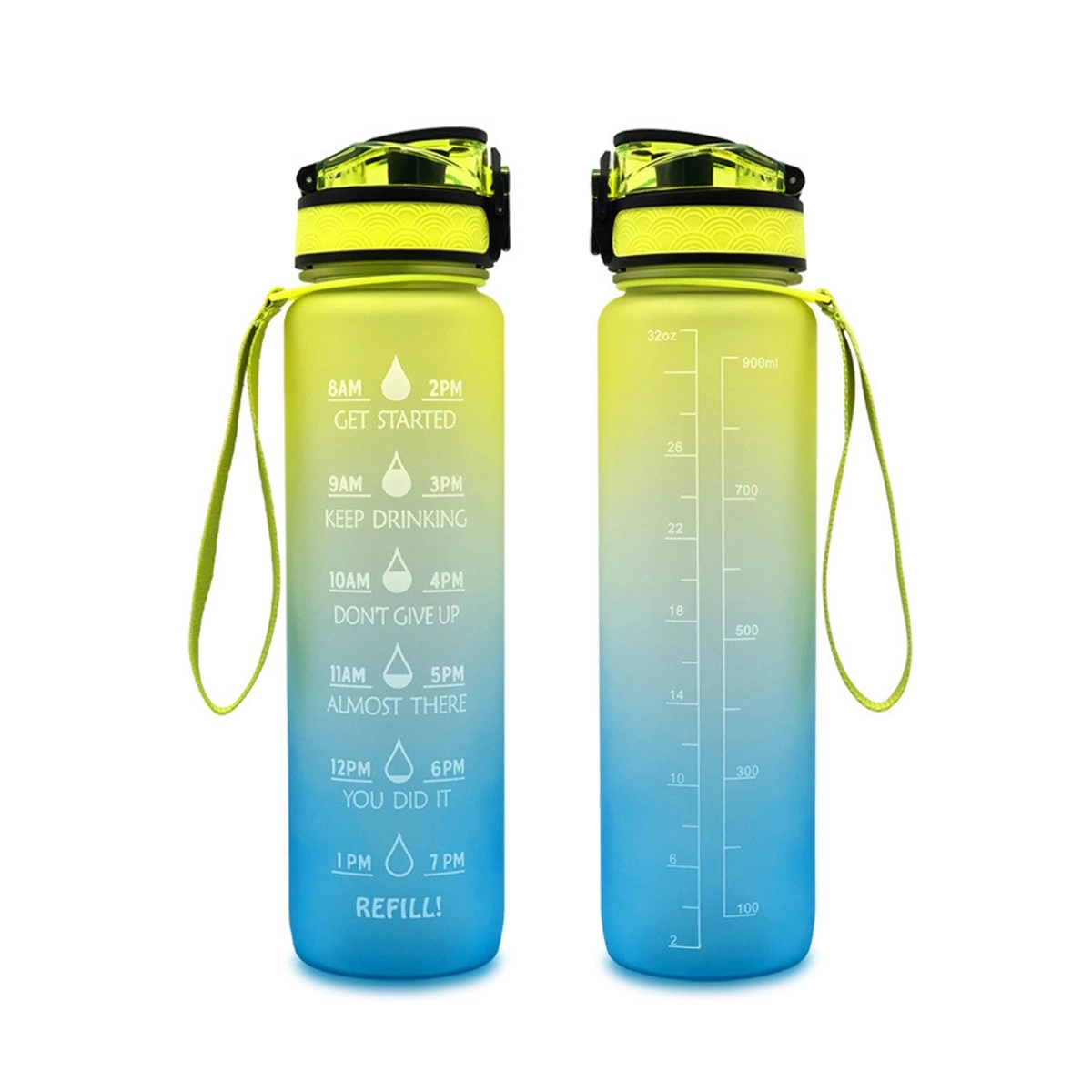 Large Water Bottle W/ Time Marker 2