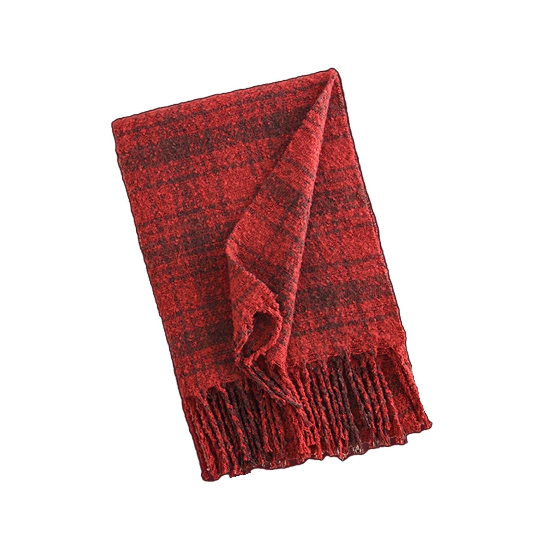 Classic Winter Plaid Christmas Scarf 4