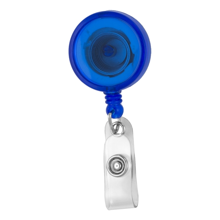 30""Worthington VL" 30" Cord Round Jumbo Imprint Retractable Badge Reel and Badge Holder with Metal 9