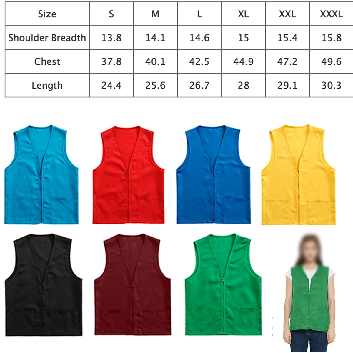 Adult Volunteer Activity Waistcoat - Cotton 3