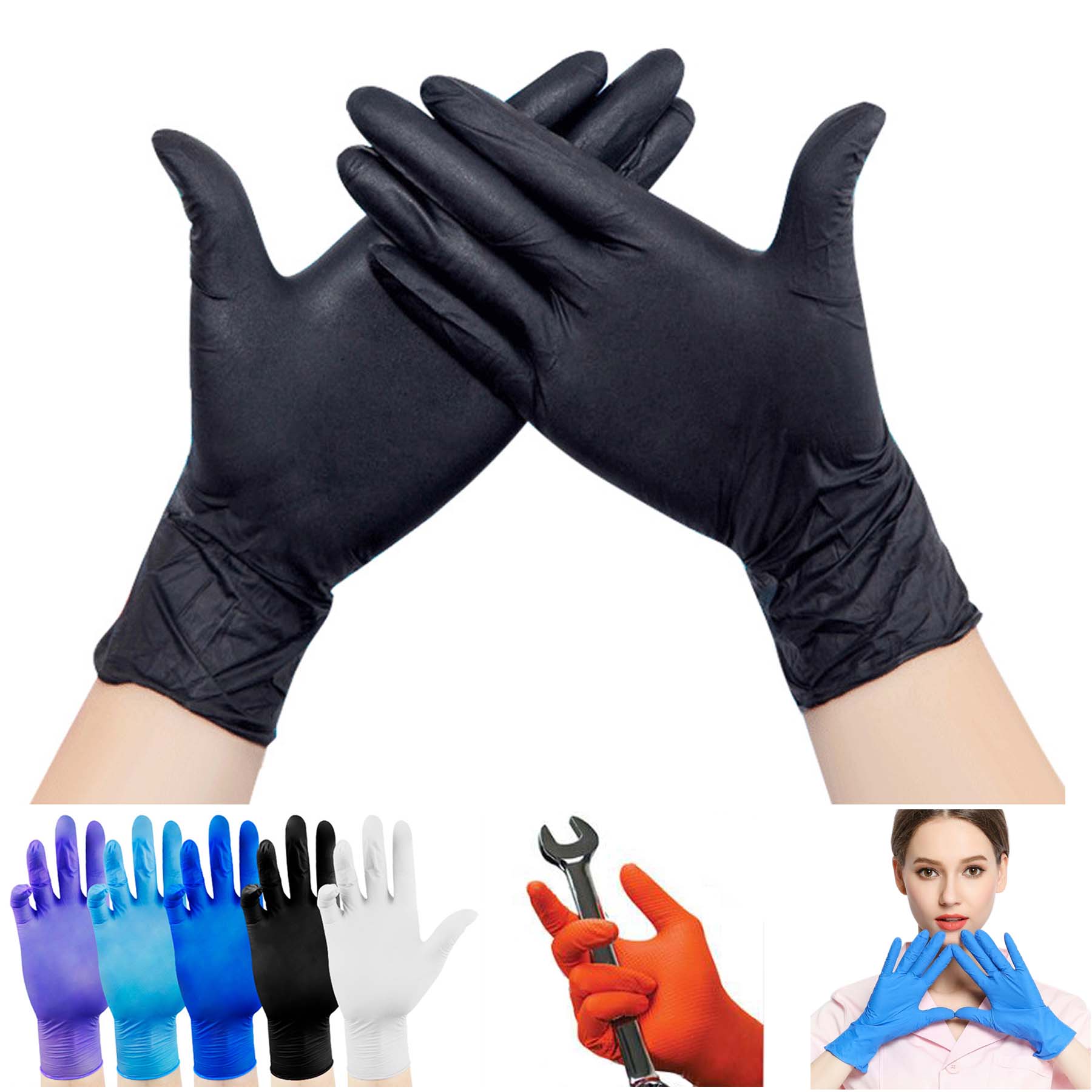 Powder Free Nitrile Gloves Custom 2