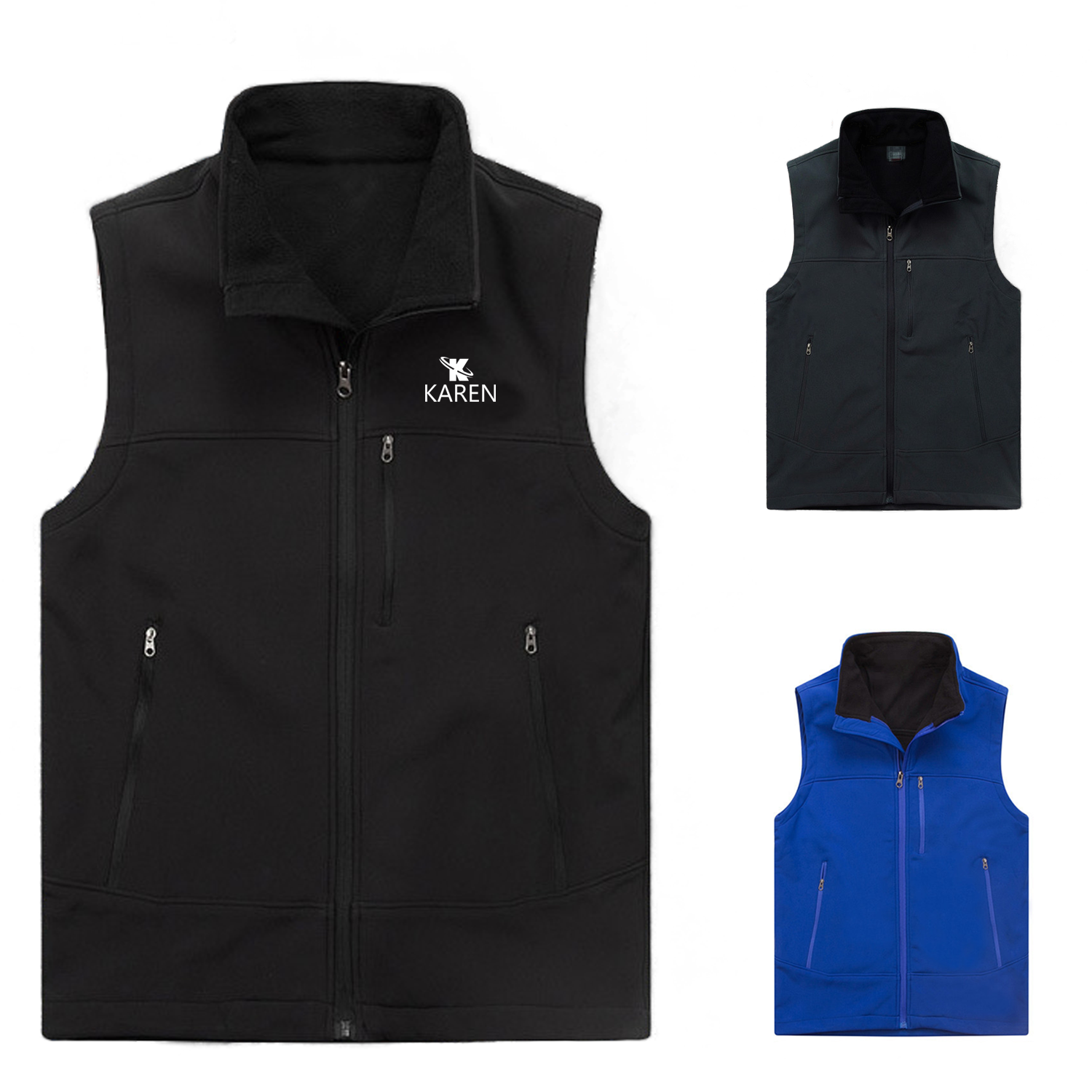 Sleeveless Soft Polar Fleece Vest 1