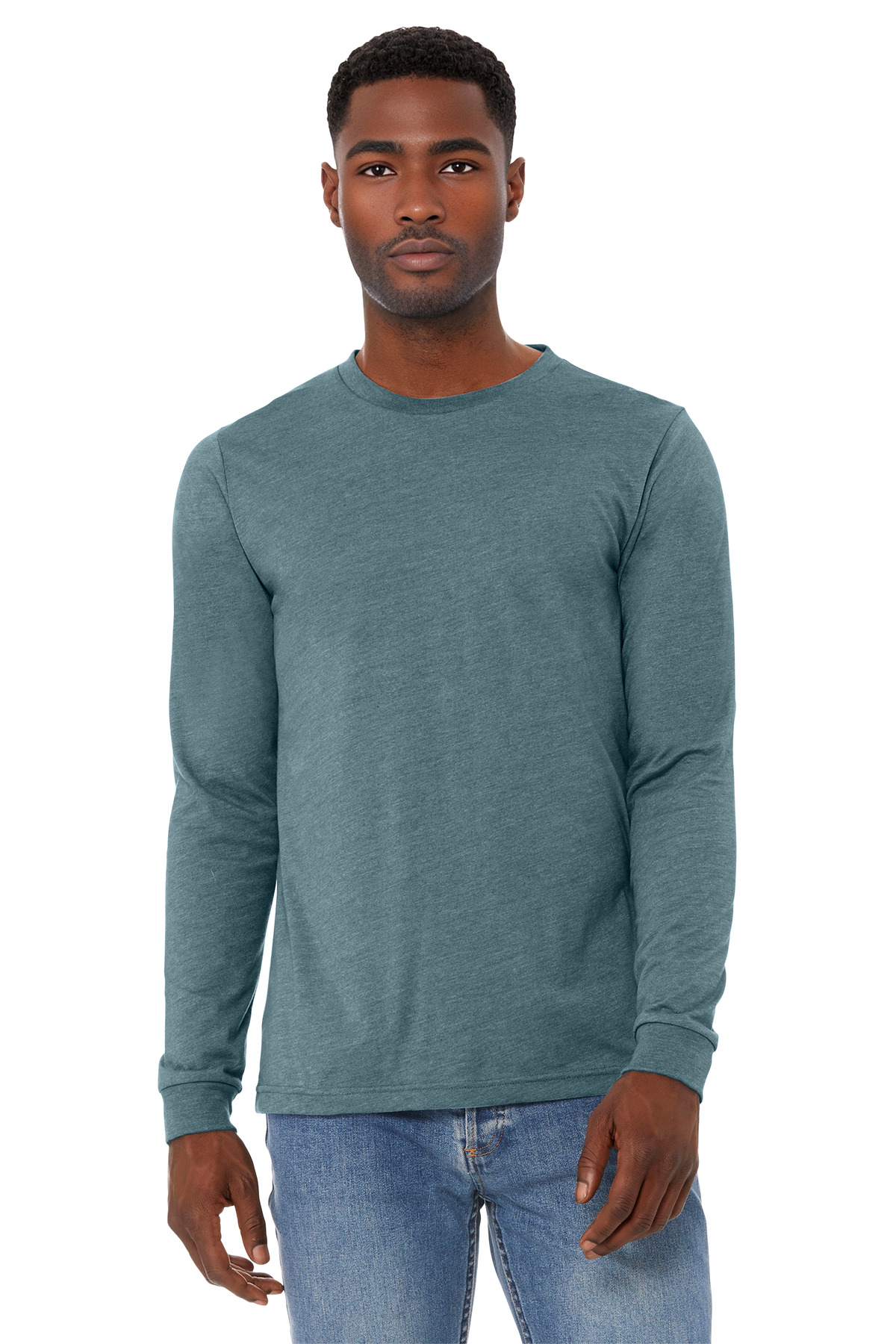 BELLA+CANVAS Unisex Heather CVC Long Sleeve Tee BC3501CVC 36