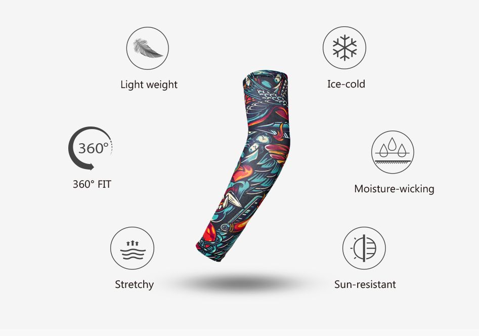 Arm Sleeves - Custom Full Sublimation Spandex Compression 7