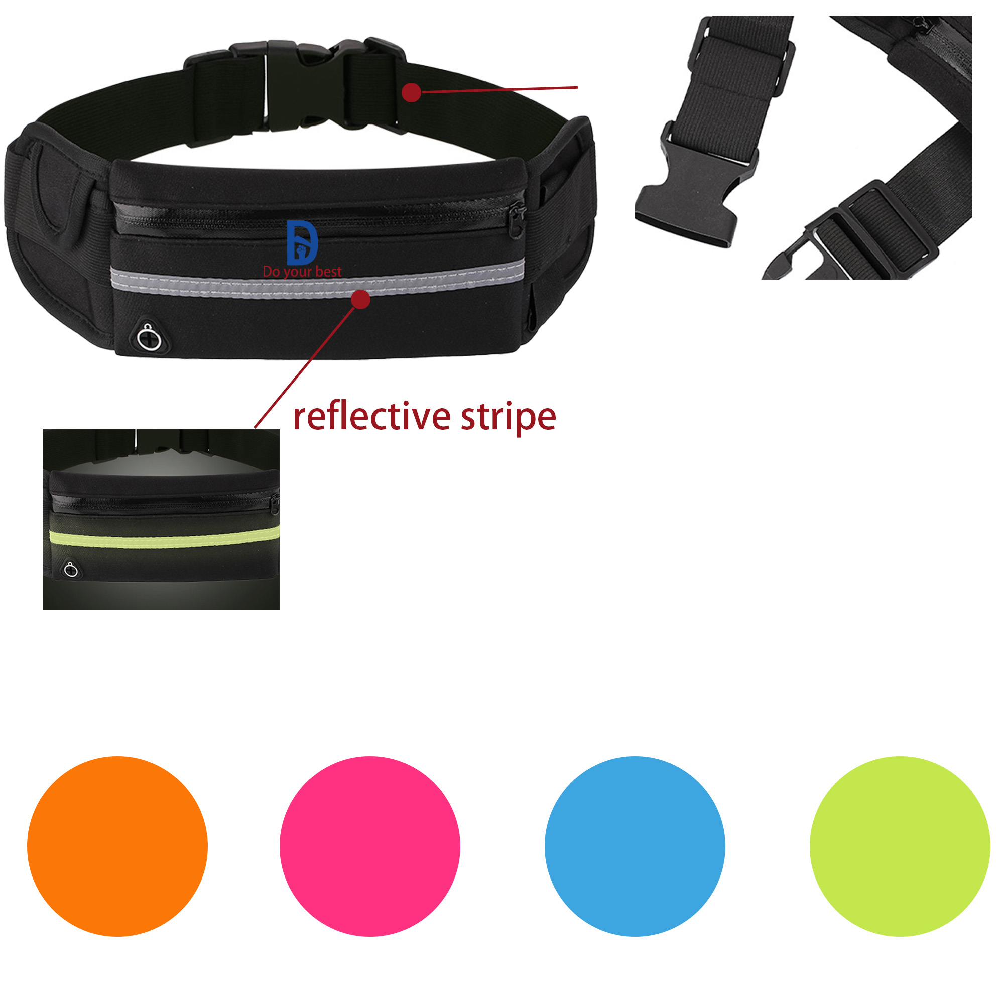 MOQ 20 Portable and Hand-free Waist Bag 2