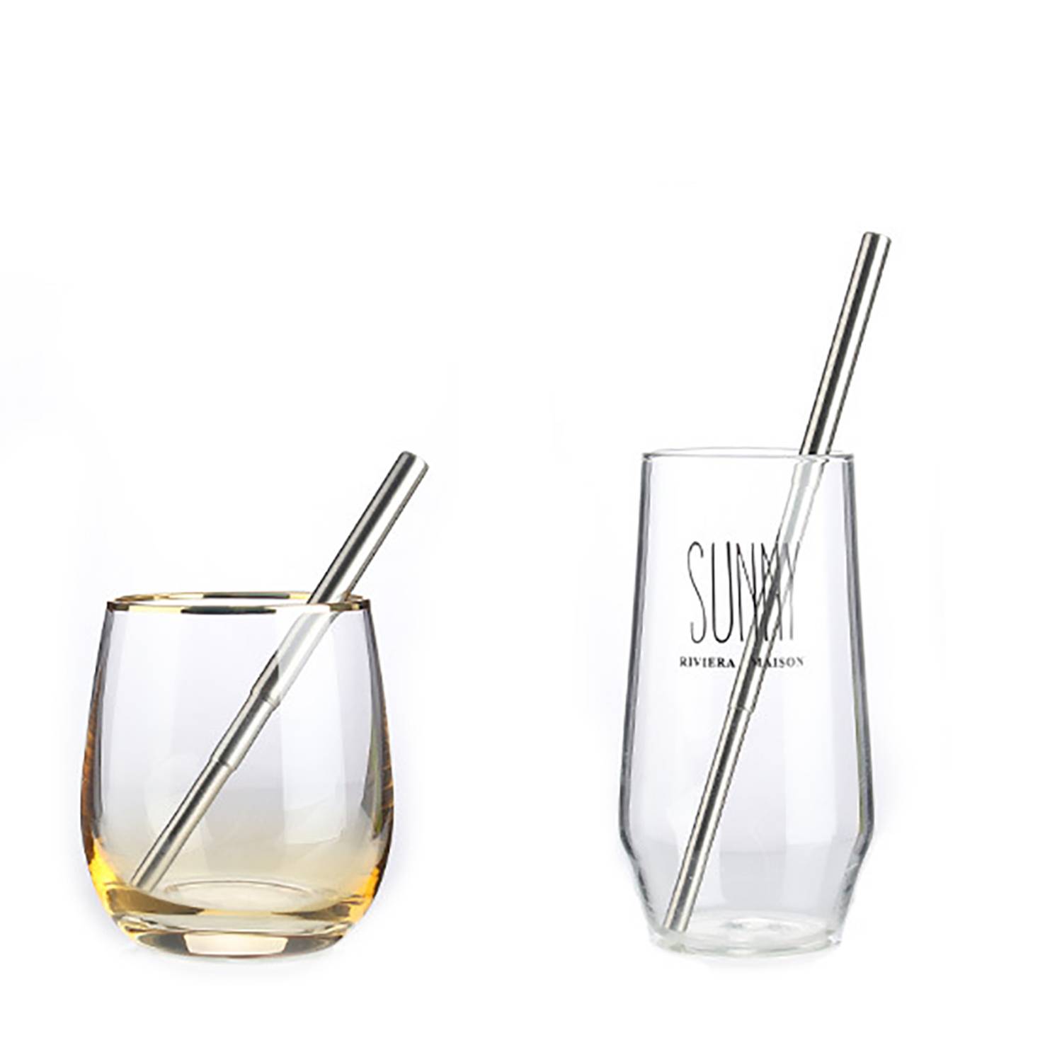 Reusable Stainless Steel Collapsible Straw with Case & Brush 13