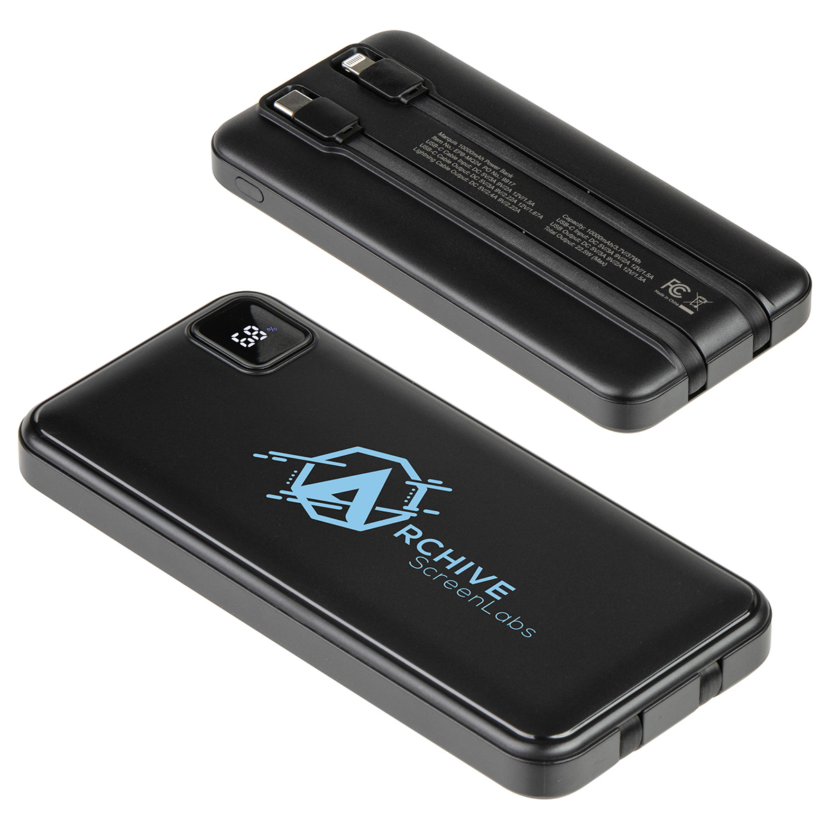 Marquis 10000mAh 20W PD Power Bank with Built-In Cables 12