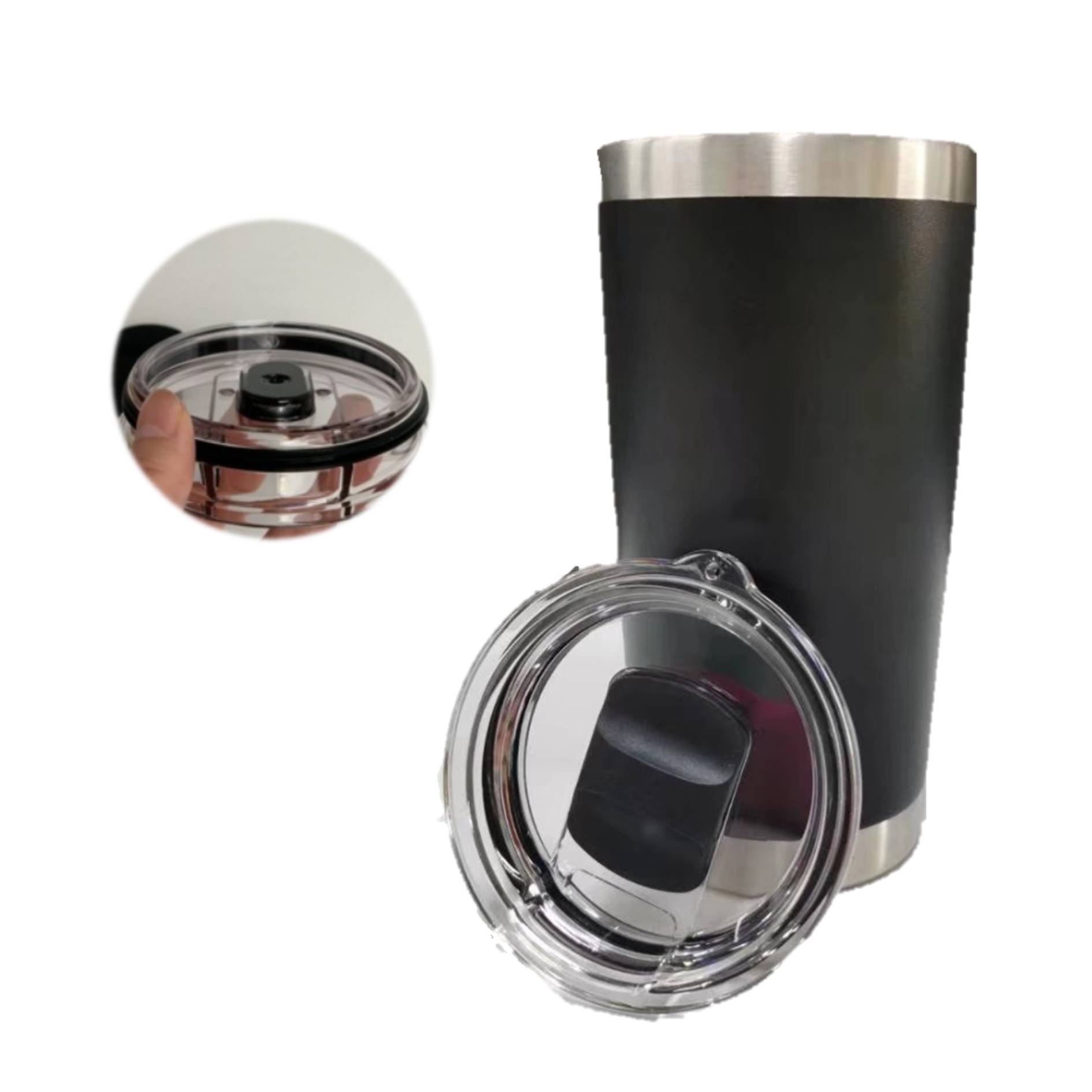 Portable 20 Oz. 30 Oz. Tumbler With Magnetic Lid 4
