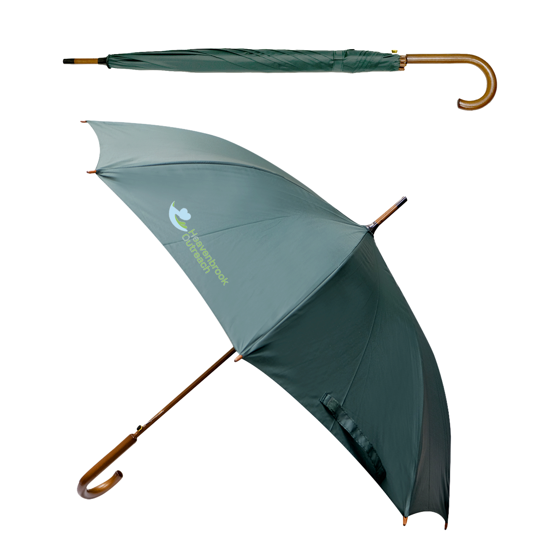EXECUTIVE UMBRELLA: 48" Arc with Hook Handle 32