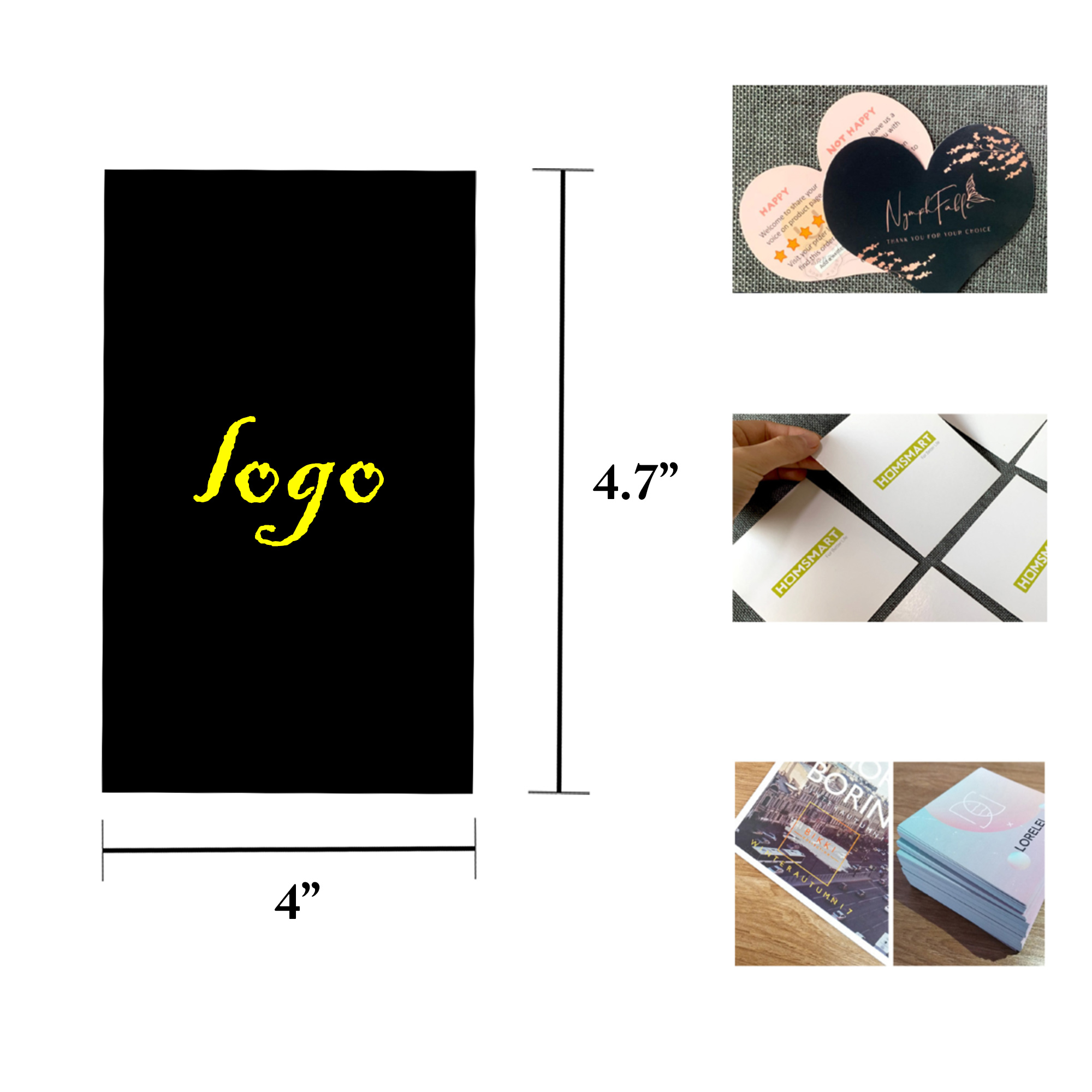 MOQ100 Custom Thank You Business Cards 3