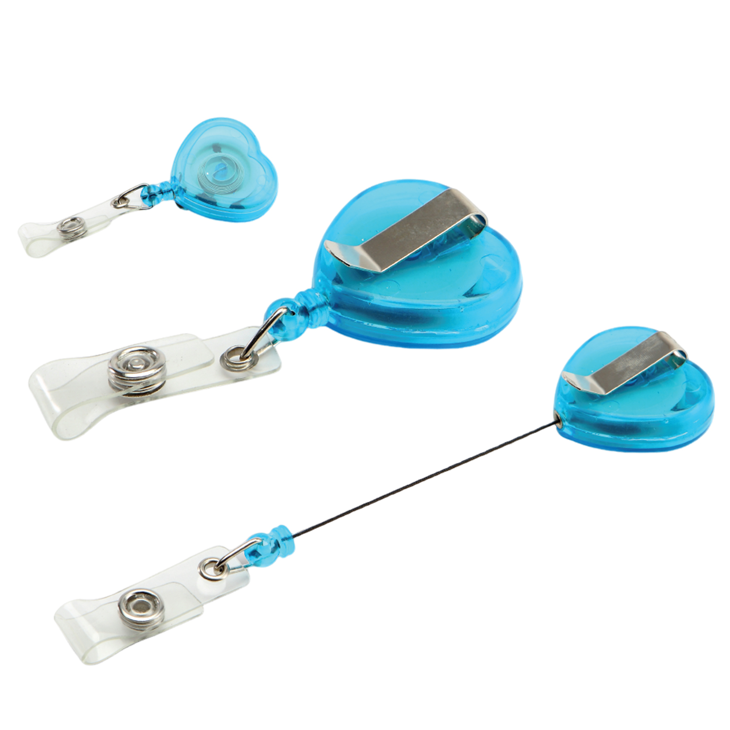 Retractable Heart Shape Badge Reel 3