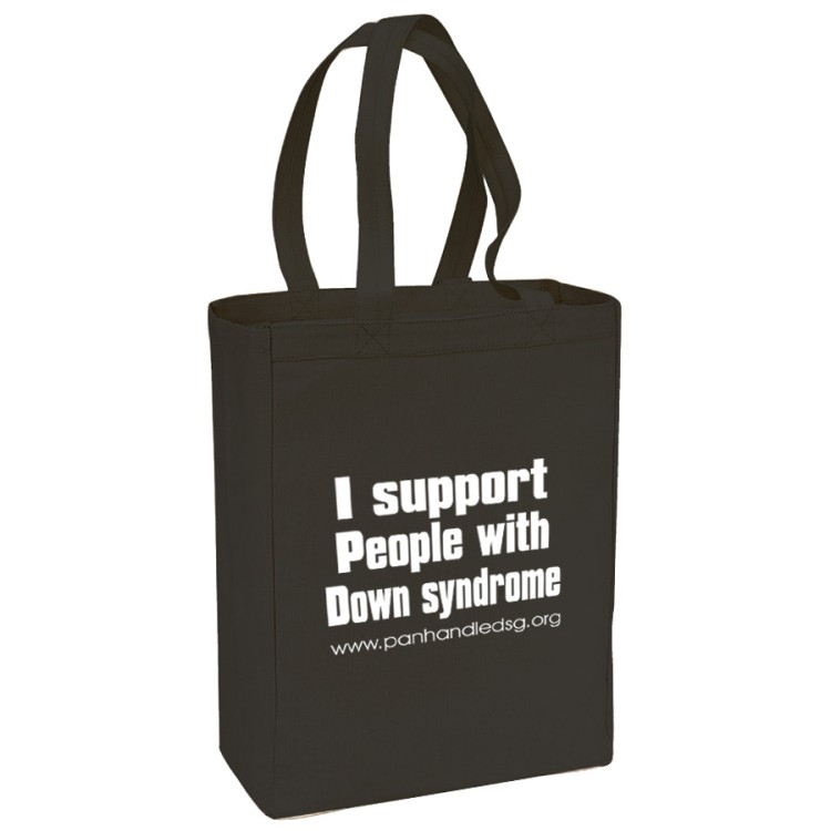 Canvas Gusset Shopping Tote, custom tote bag with logo imprint 5