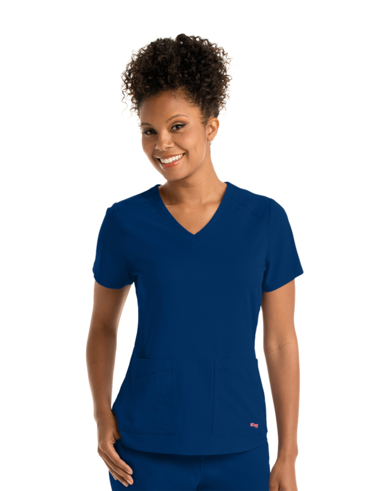 Grey's Anatomy Spandex Stretch - Women's Four-Pocket V-Neck Emma Scrub Top 77