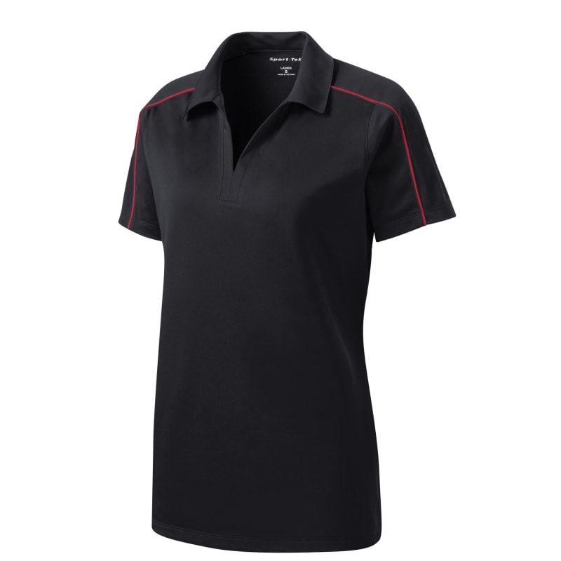 Sport-Tek Women's Micropique Sport-Wick Piped Polo. 23