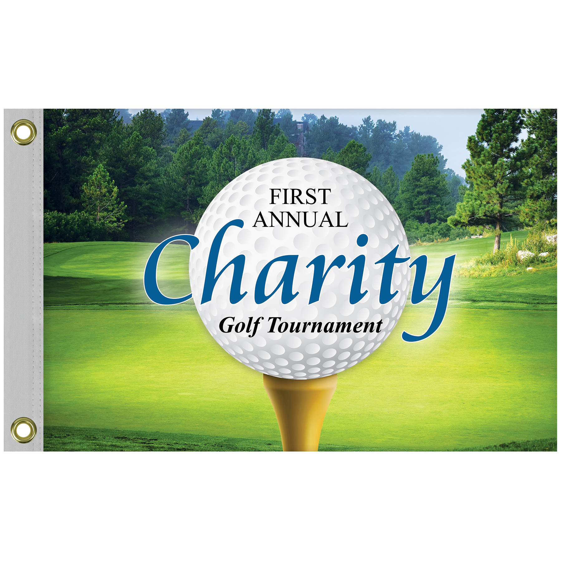 16" x 24" Standard Digitally Printed Double Sided Knit Poly Flag 10