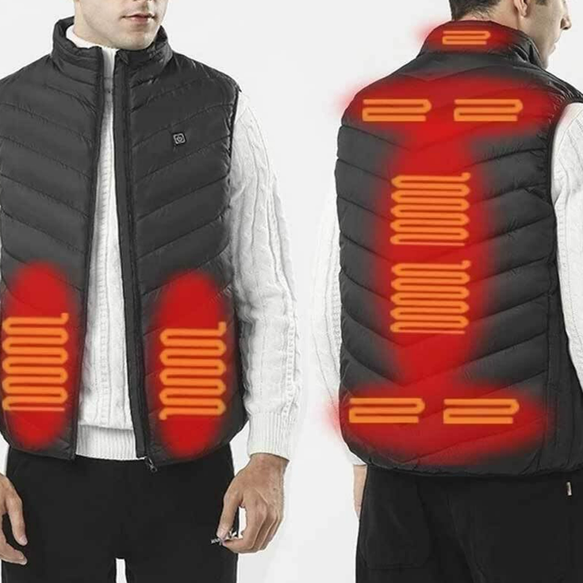 Customizable Heated Vest for Outdoor & Winter Comfort 4