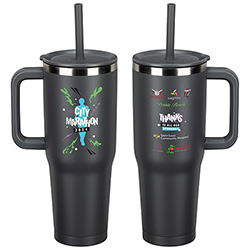 SENSO® Summit 40 oz Insulated Stainless Steel Travel Mug with Press-In Straw Lid 24