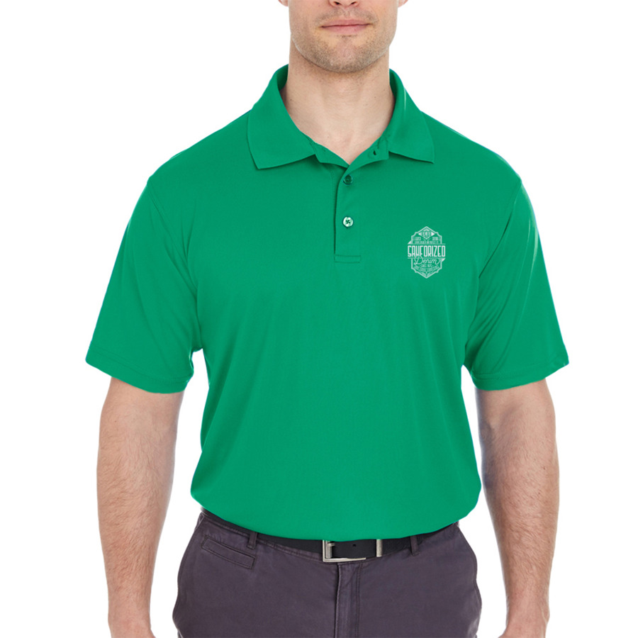 UltraClub Men's Cool & Dry Mesh Piqué Polo Shirts