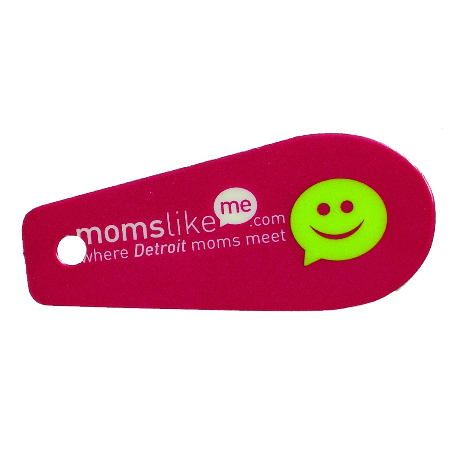 2 5/8"W x 1 1/8"H Teardrop Key Tag