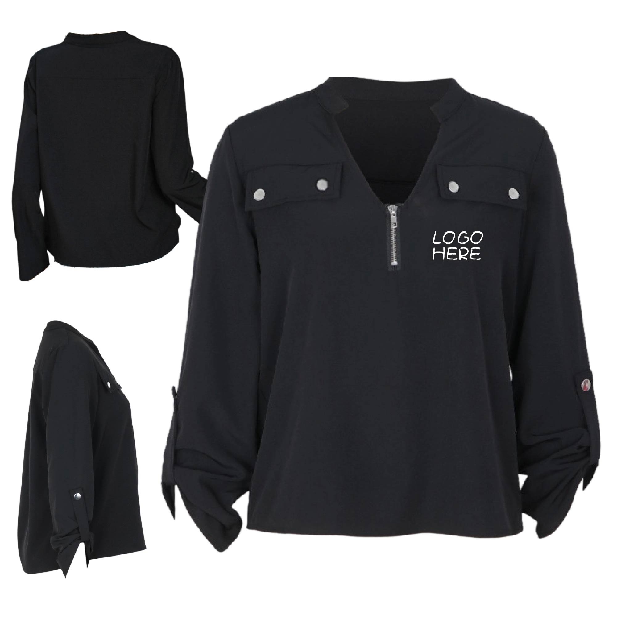 Stylish Woven Pullover Shirt 3