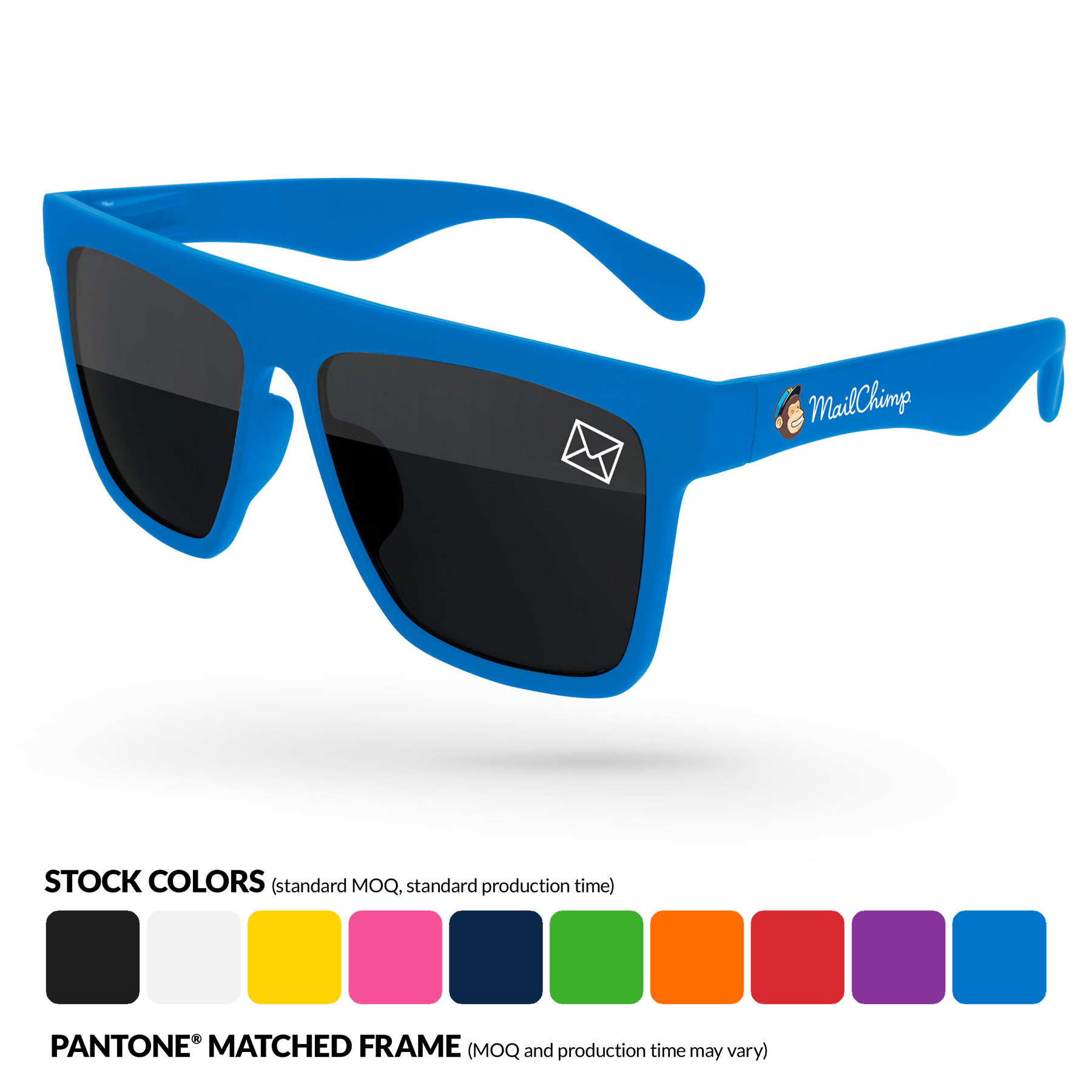 Laser Sunglasses w/ Lens Imprint & Full-color Temple Imprint 9