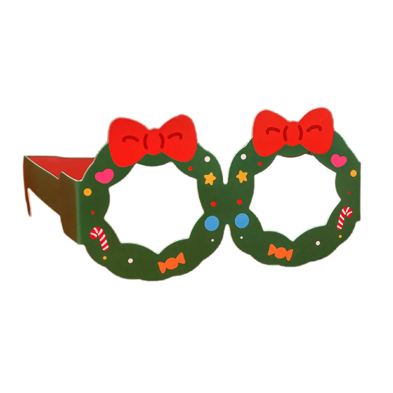 Christmas Paperboard Glasses Frame 2