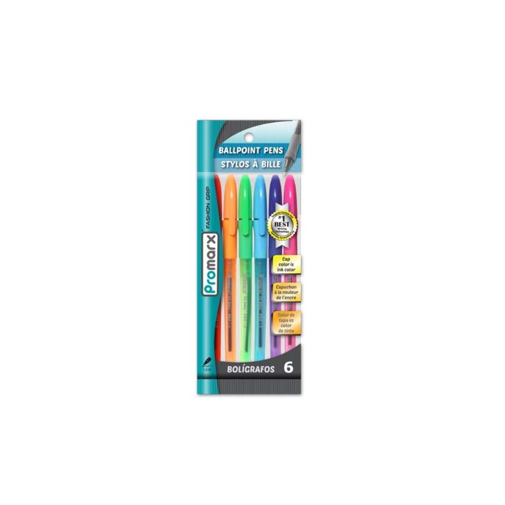 Multicolor Ballpoint Pens - 6 Pack 2