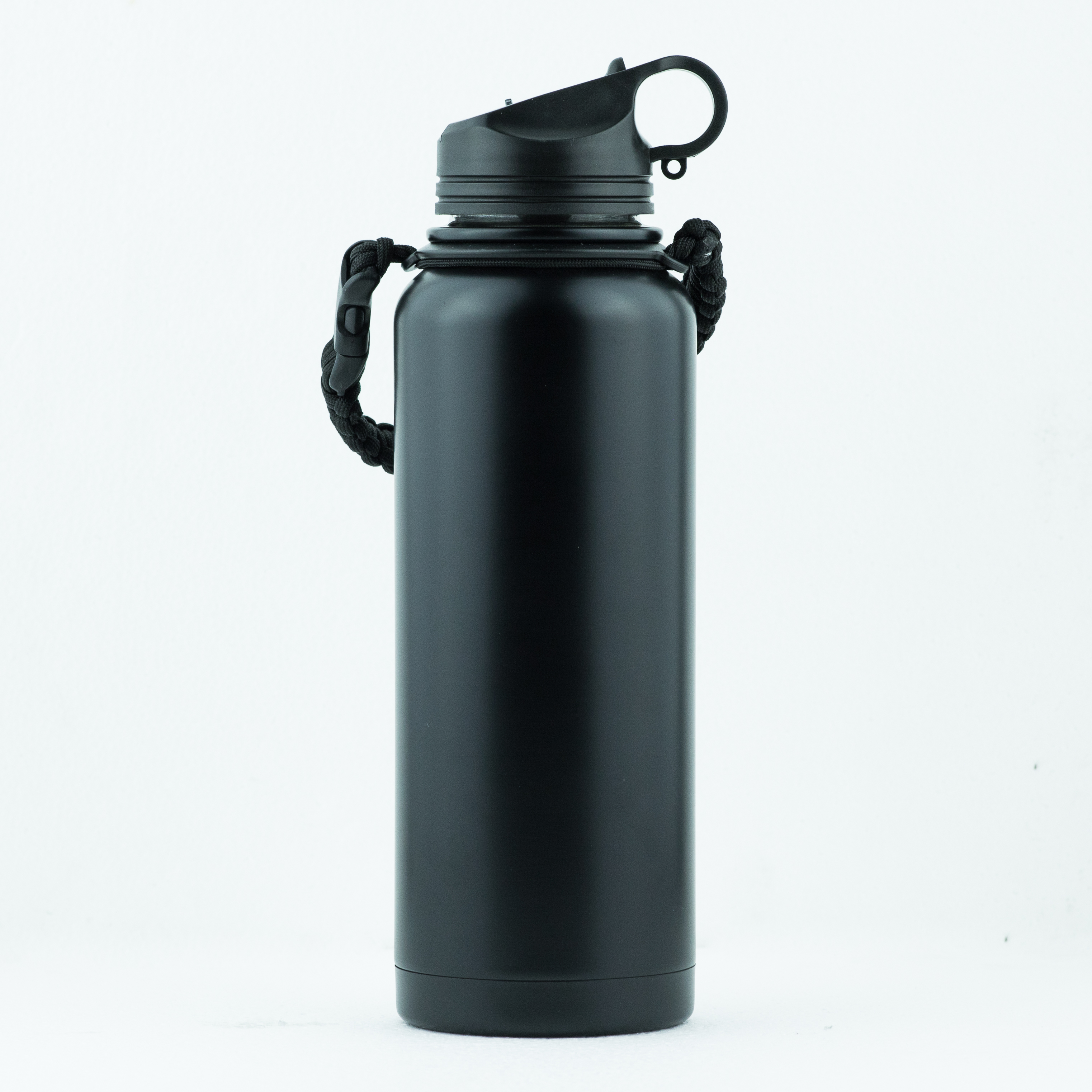 Summit 40oz Double Wall 18-8 Stainless Steel Vacuum Insulated Bottle (Black)