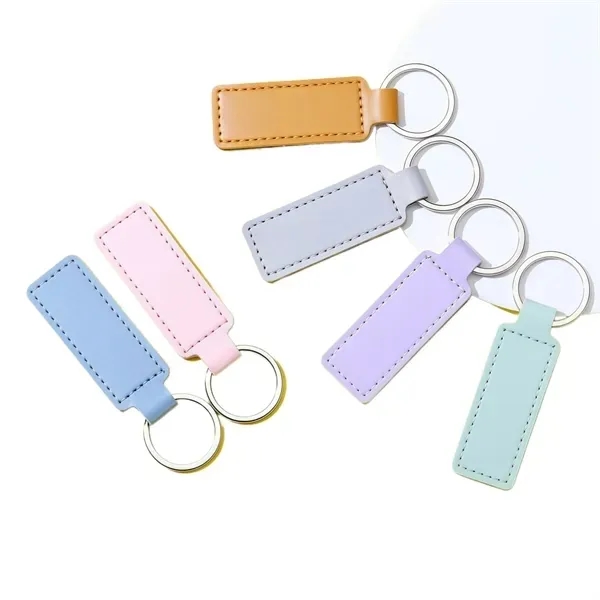 Double-Layer PU Leather Keychain 3