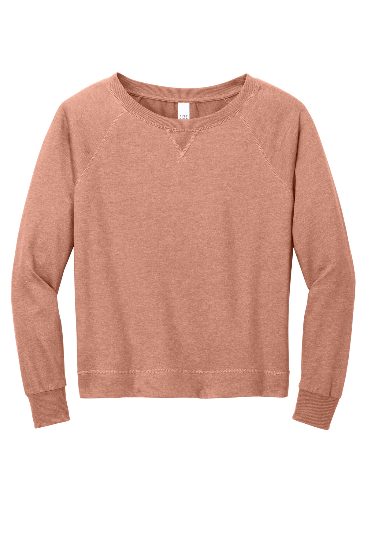 District Women's Featherweight French Terry Long Sleeve Crewneck DT672 16