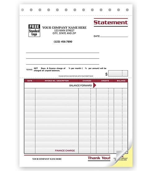 Statements With Finance Charge 1