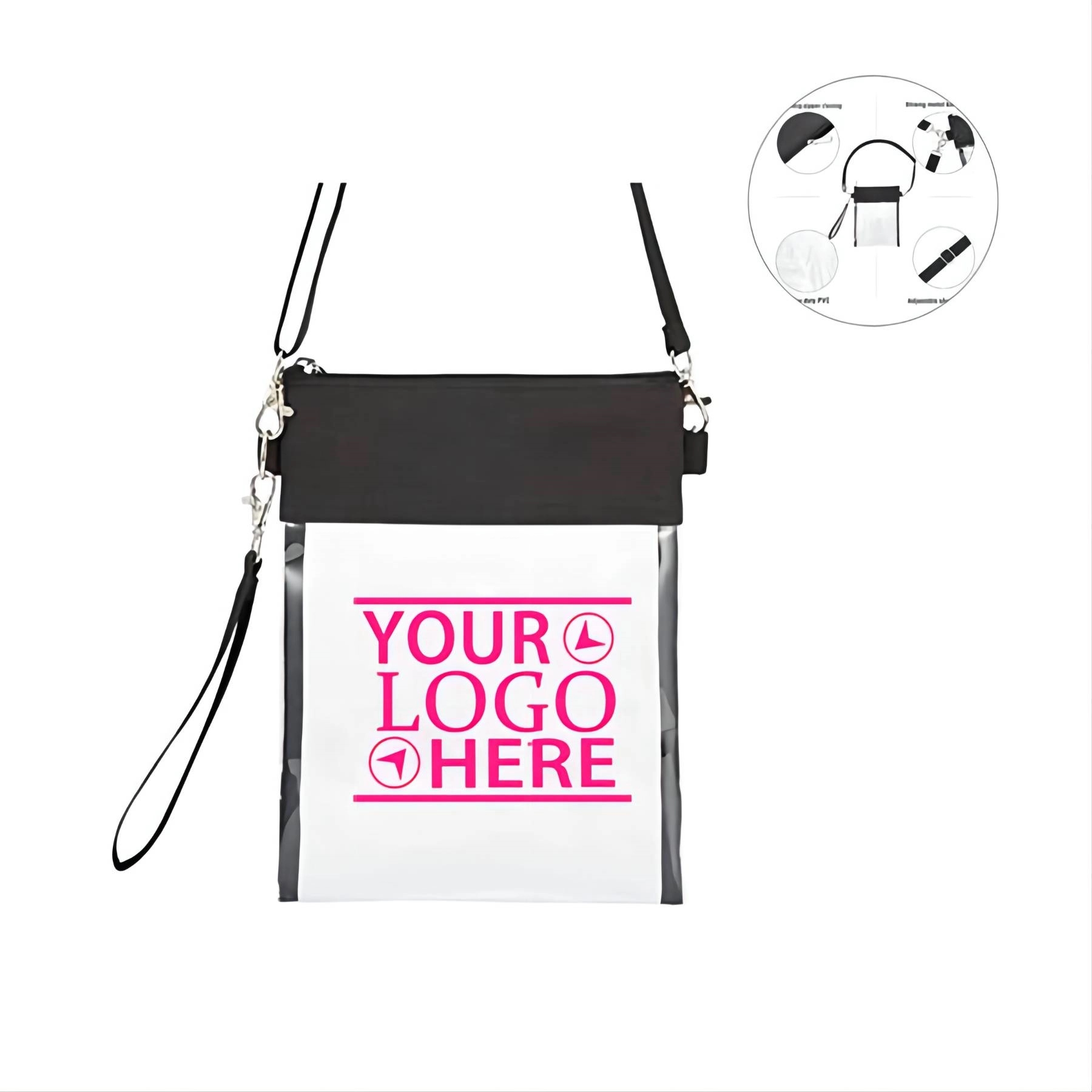 Transparent Cross Body Purse Bag 3