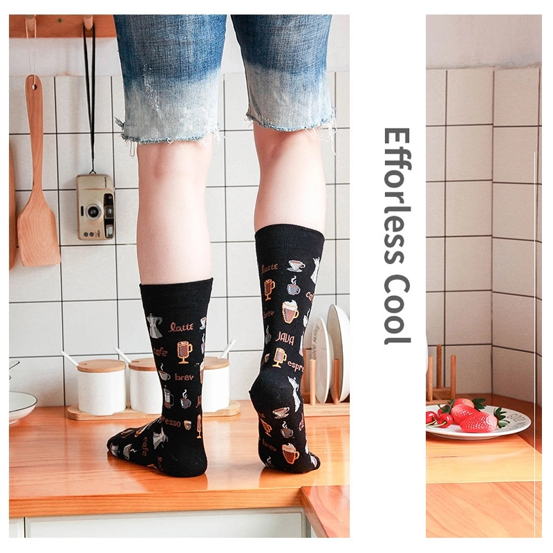 Jacquard Colorful Knee-High Adult Socks 2