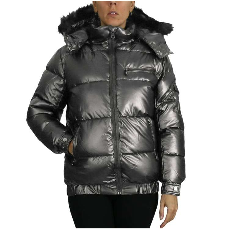 Women's Fashion Bubble Jackets - Gray S-XL 2