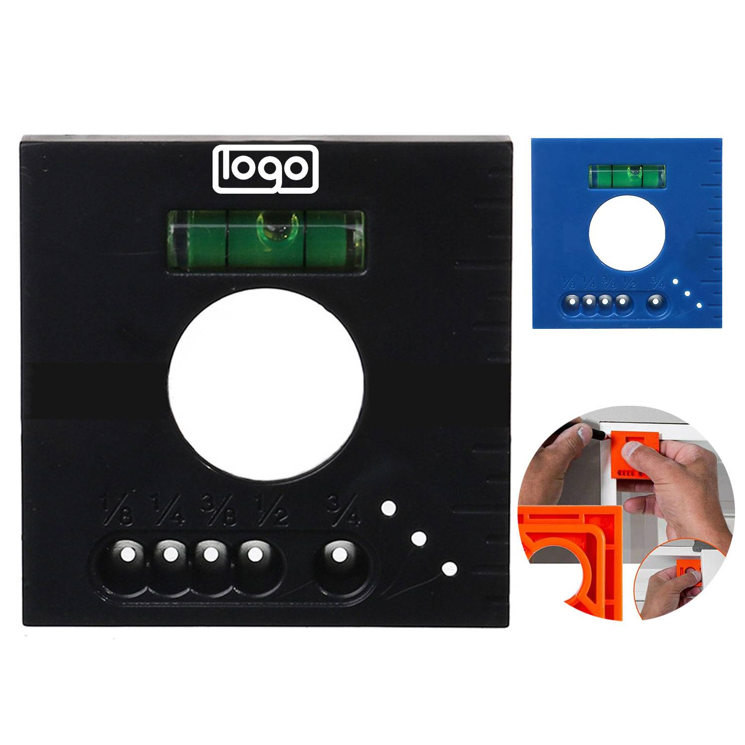 Portable 5-in-1 Plastic Multifunction Offset Marking Ruler 5