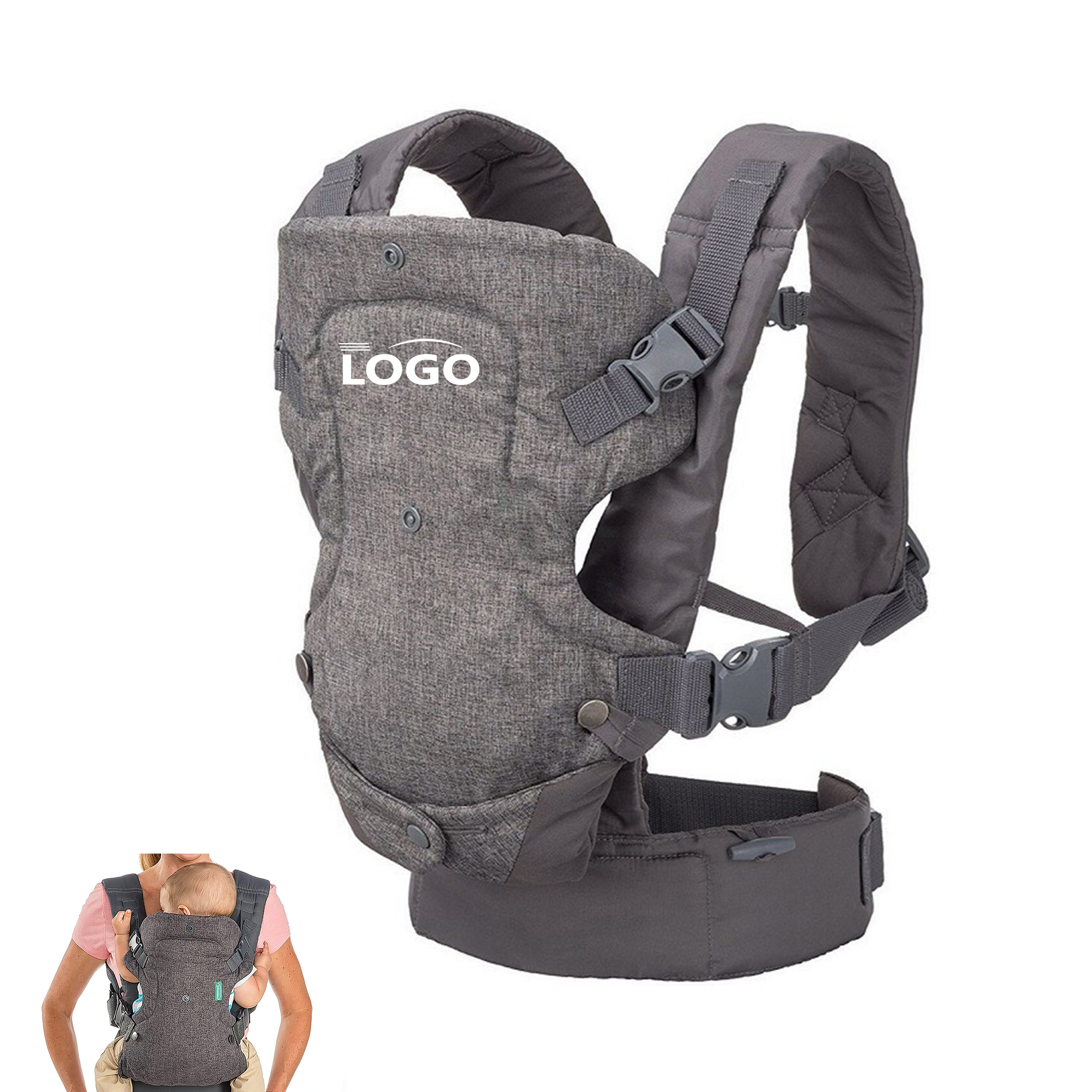 Adjustable 4-in-1 Infant Carrier for Comfortable Support 1