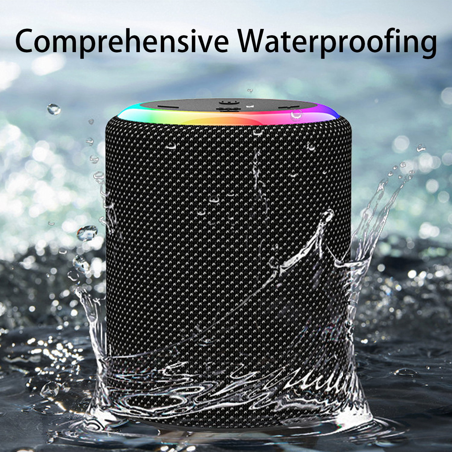 Outdoor Waterproof Mini Cylinder Bluetooth Speaker 3