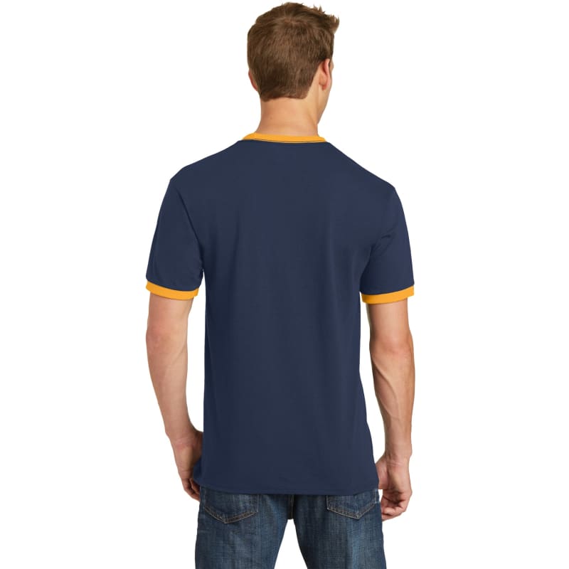 Port & Company Core Cotton Ringer Tee. 24
